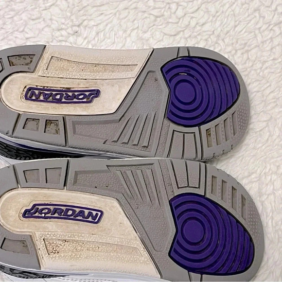 Nike Air Jordan 3 Retro TD Dark Iris size 10C miniature version Jordan 3 release - Picture 11 of 12
